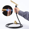 Propane Torch Hose Kit – Heavy Duty Gas Welding Torch with Adjustable Heat Output, Long Hose and Brass Nozzle for Soldering, Brazing, Heating and BBQ
